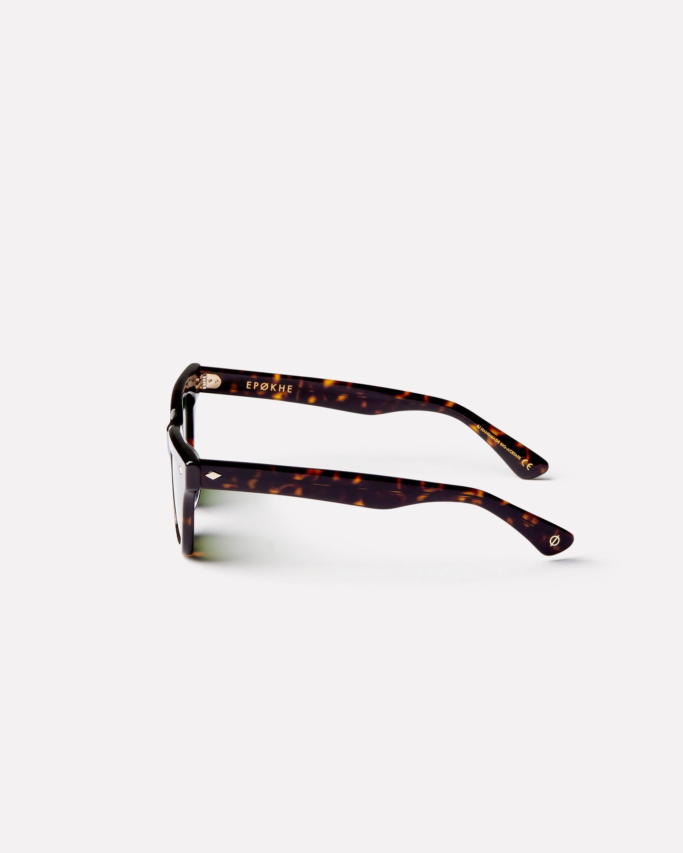 Stereo Sunglasses | Tortoise Polished / Green Polarized | Epokhe Eyewear