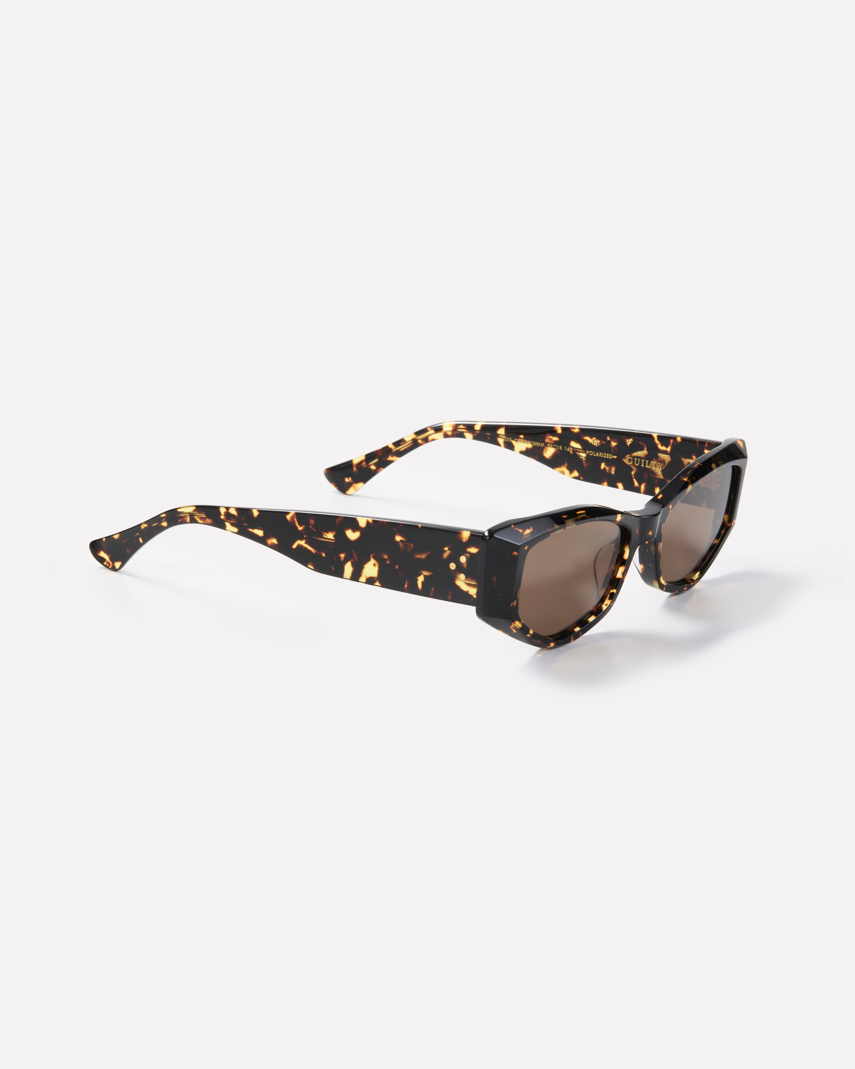 Guilty - Crystal Dark Tortoise Polished / Brown Polarized - Sunglasses - EPOKHE EYEWEAR