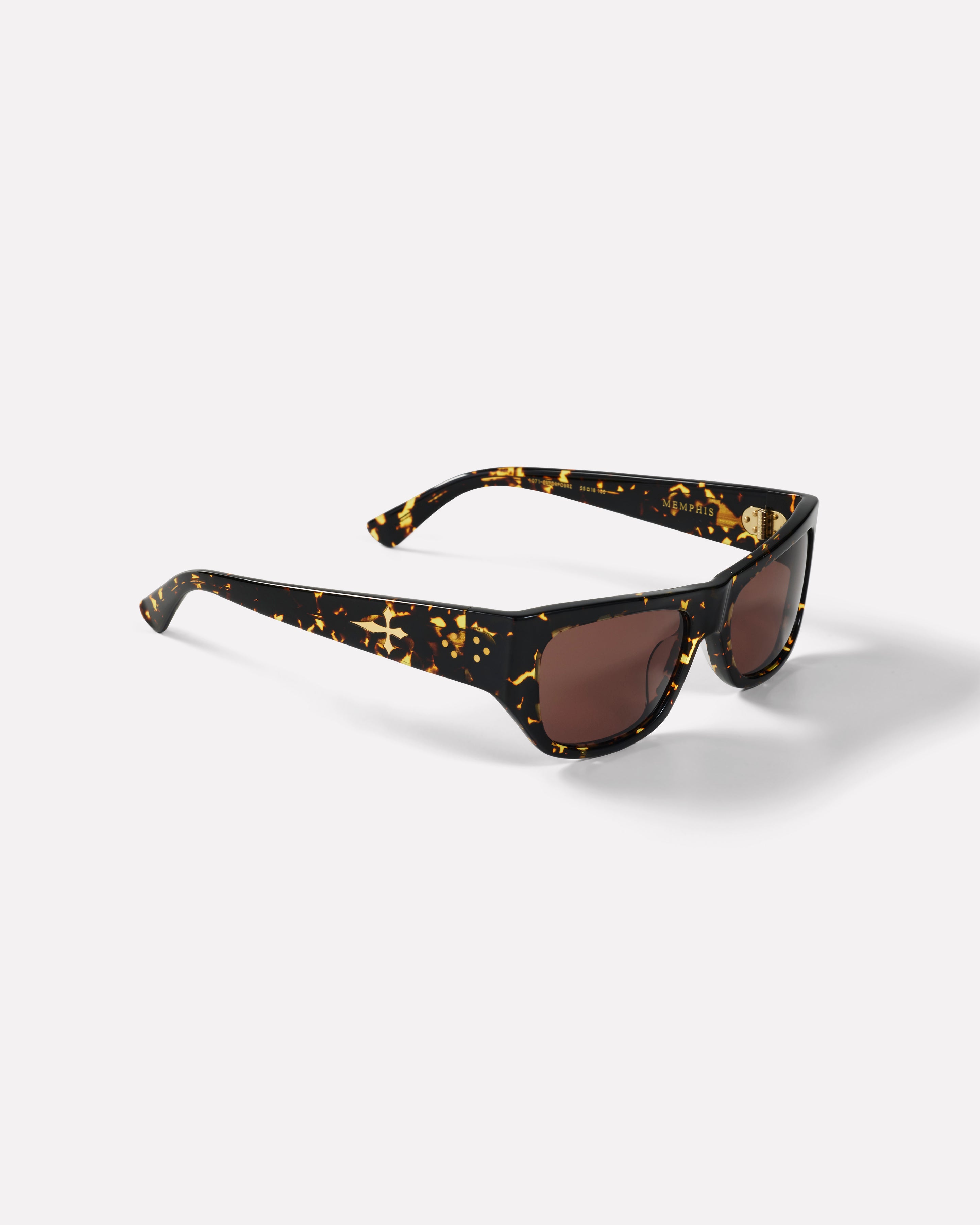 Memphis - Crystal Dark Tortoise Polished / Bronze