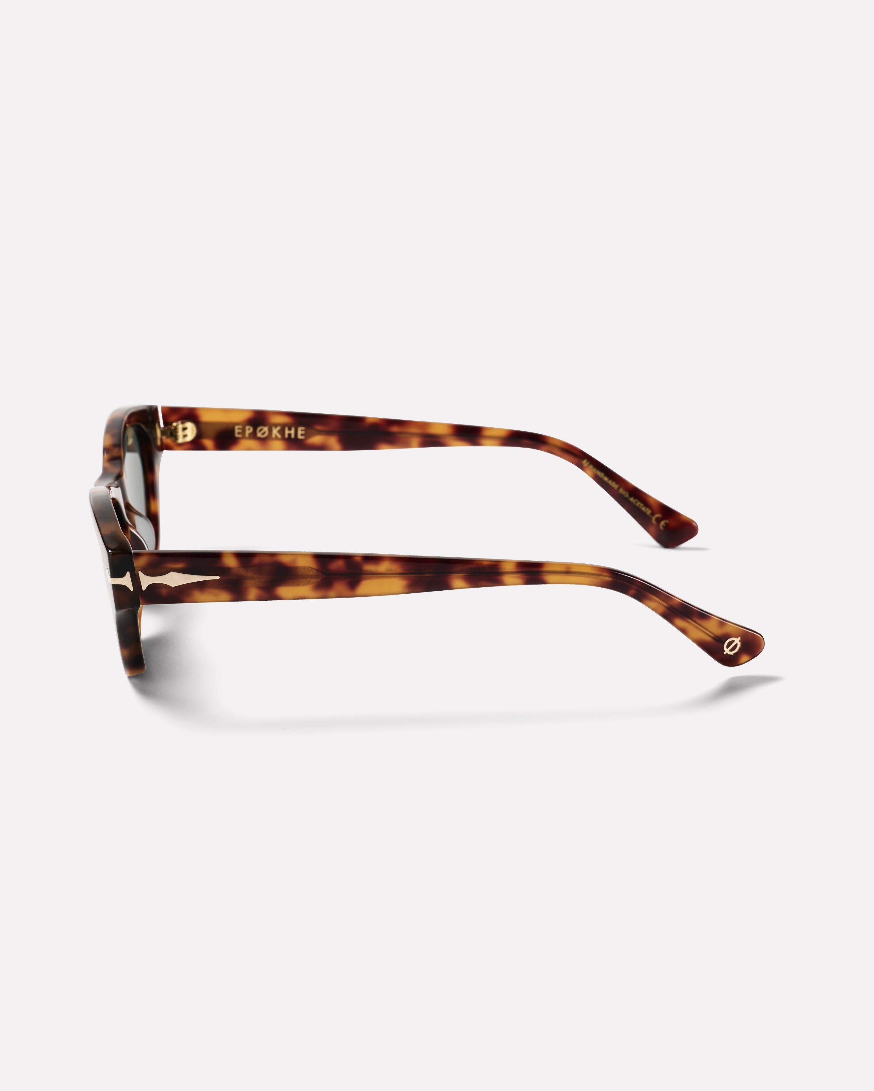 Frequency X Austyn Gillette Sunglasses | Amber Tortoise Polished / Green | Epokhe Eyewear