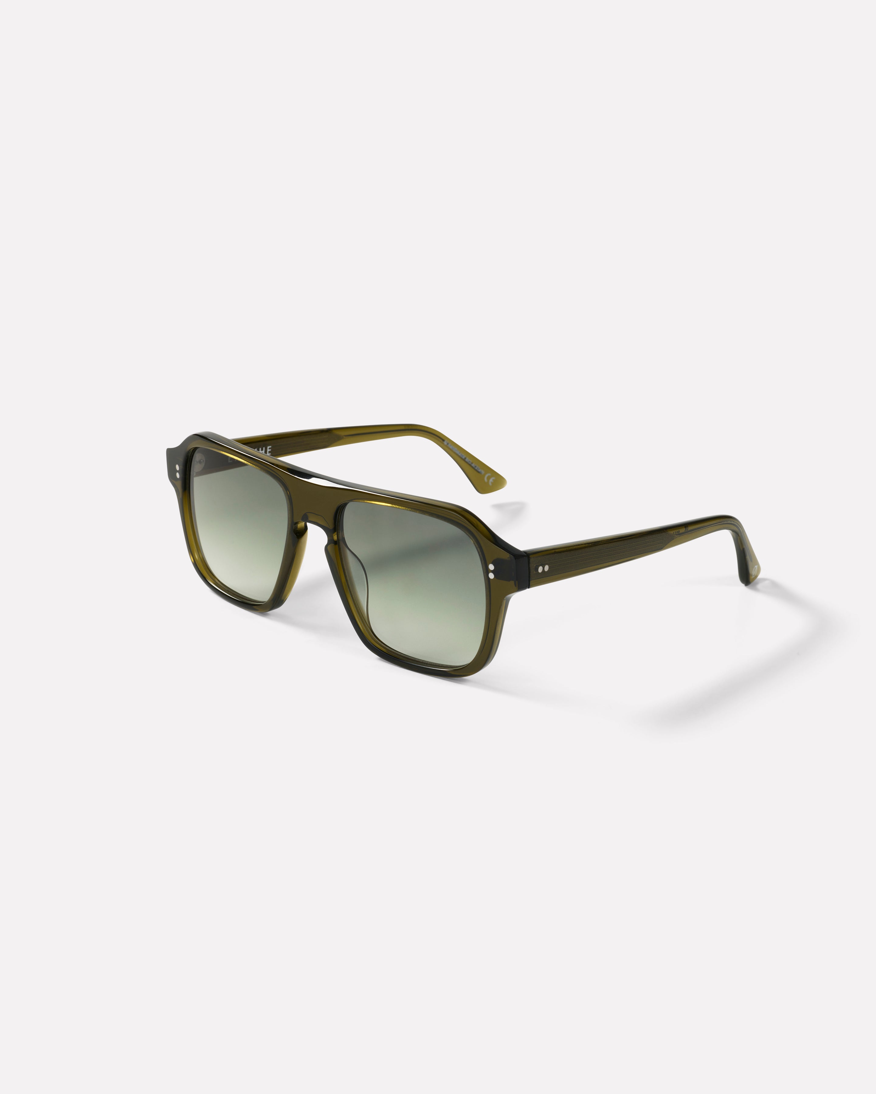 Pano Sunglasses | Army Green Polished / Green | Epokhe Eyewear