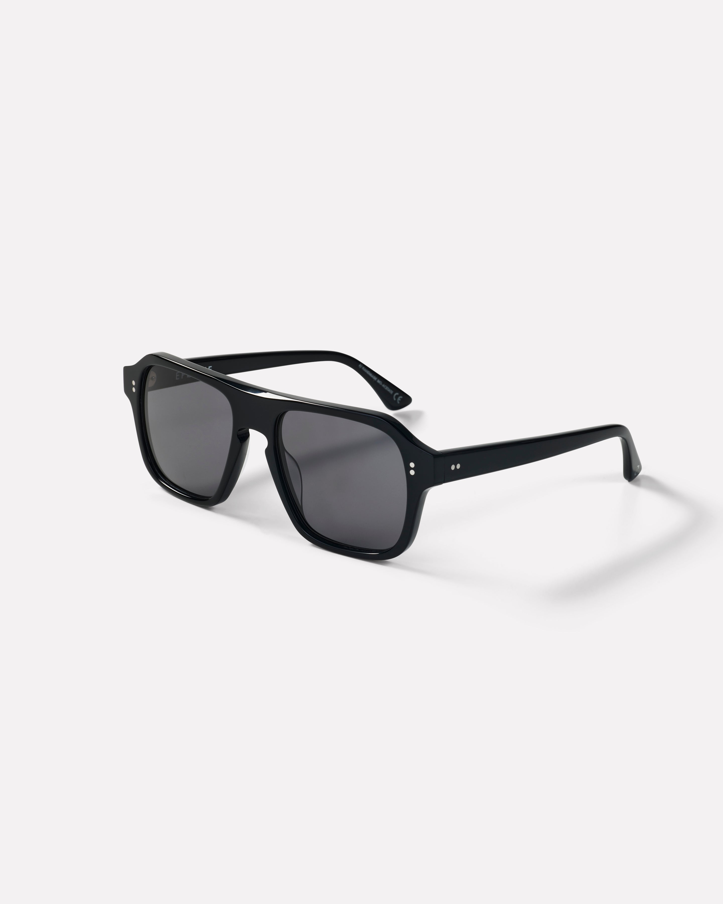 Pano Sunglasses | Black Polished / Black Polarized | Epokhe Eyewear