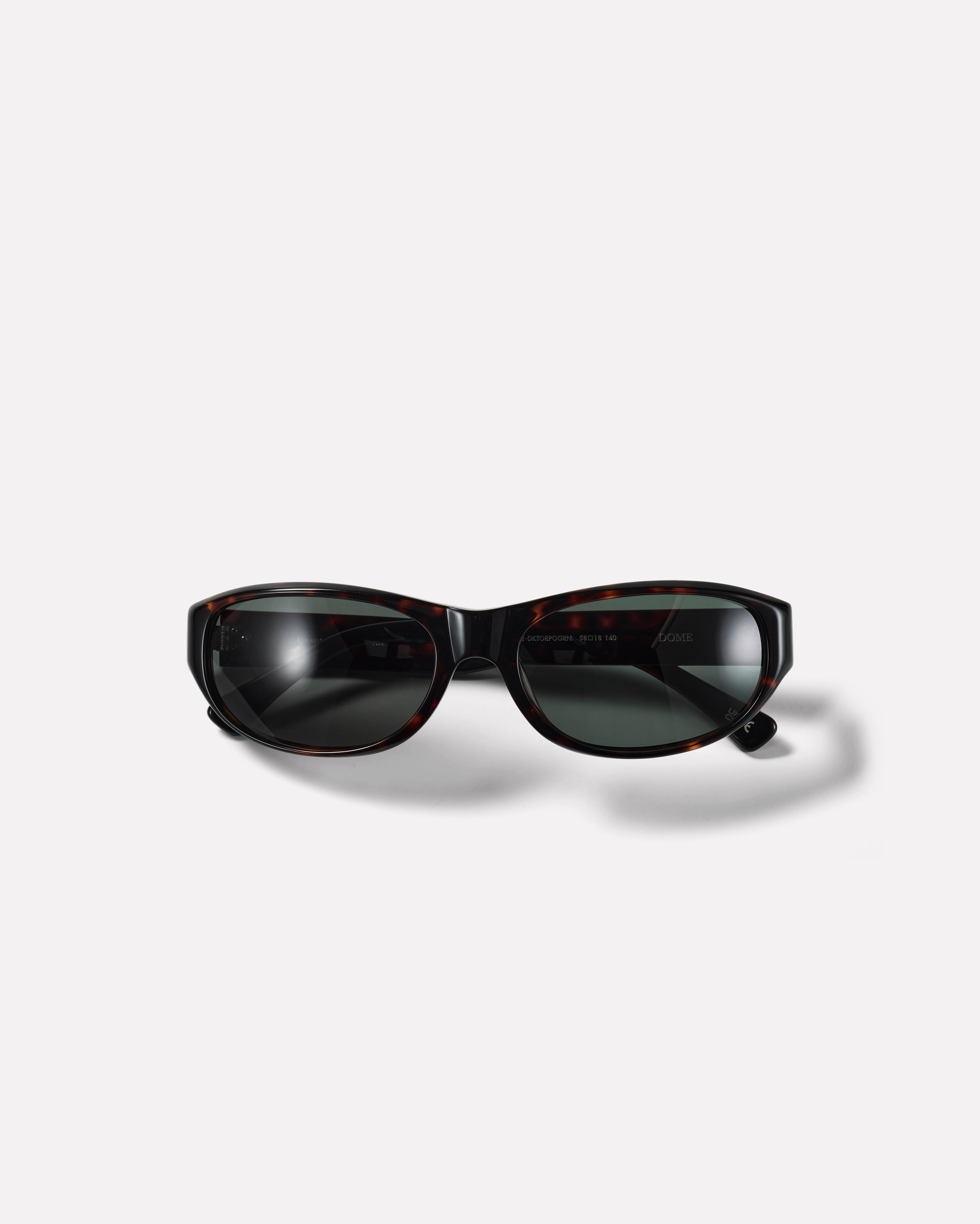 Dome Sunglasses | Tortoise / Green | Epokhe Eyewear 