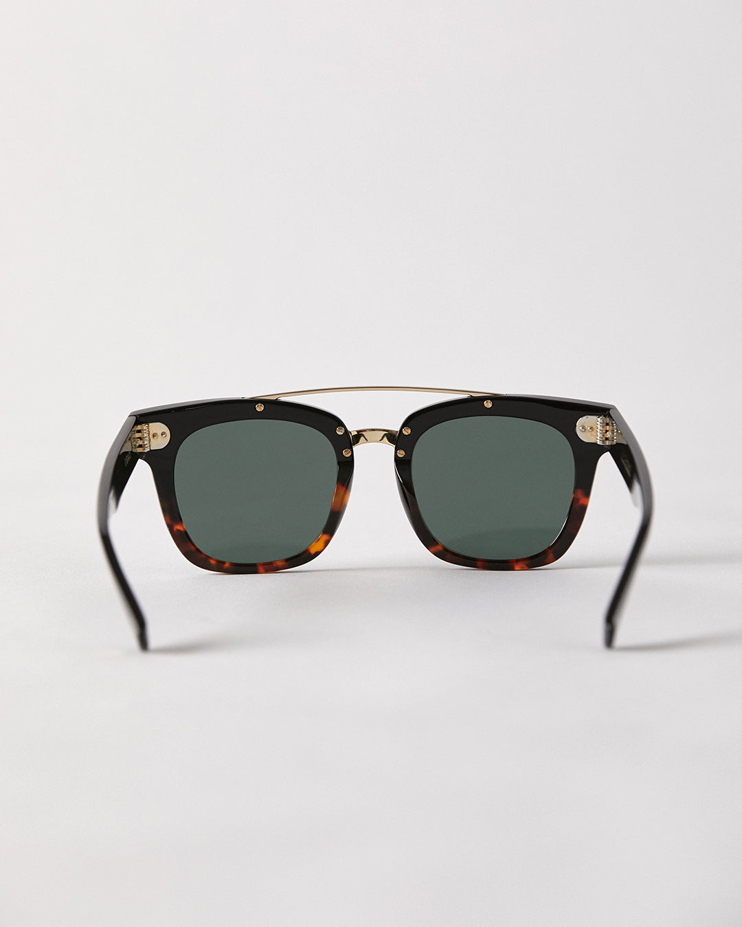 Isay - Black & Tortoise Gloss Split & Gold / Green - EPOKHE EYEWEAR Sunglasses #