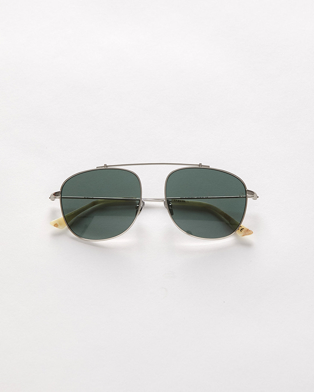 Notomy - Silver Polished / Green - EPOKHE EYEWEAR Sunglasses #