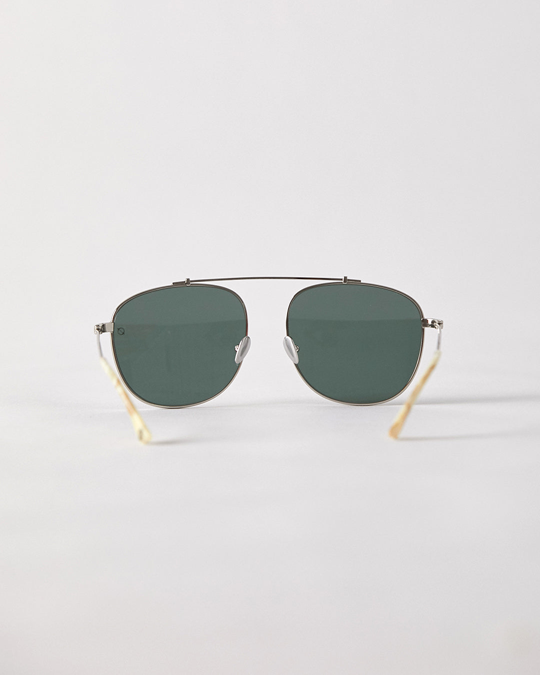 Notomy - Silver Polished / Green - EPOKHE EYEWEAR Sunglasses #