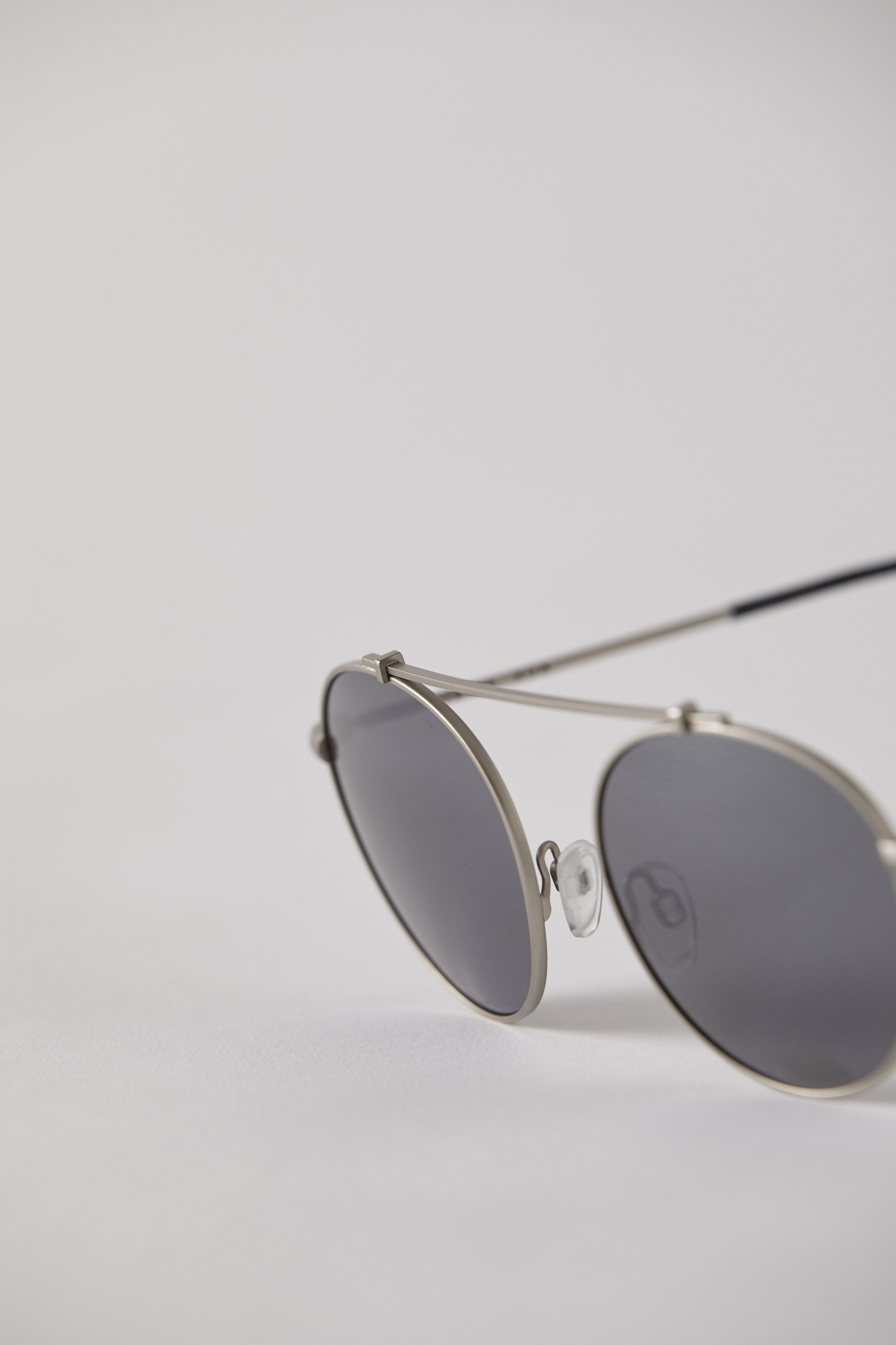 Xoa - Silver Matte / Grey Chrome - EPOKHE EYEWEAR Sunglasses #