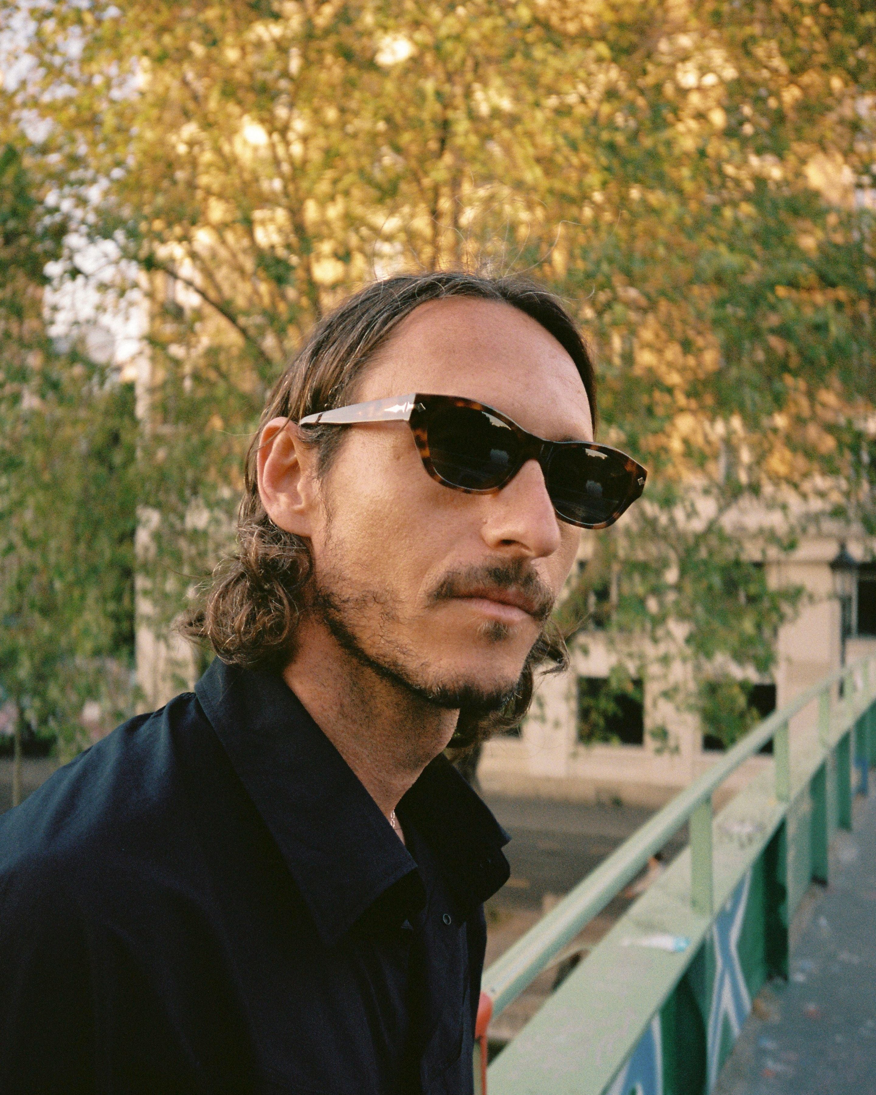 Frequency X Austyn Gillette Sunglasses | Amber Tortoise Polished / Green | Epokhe Eyewear