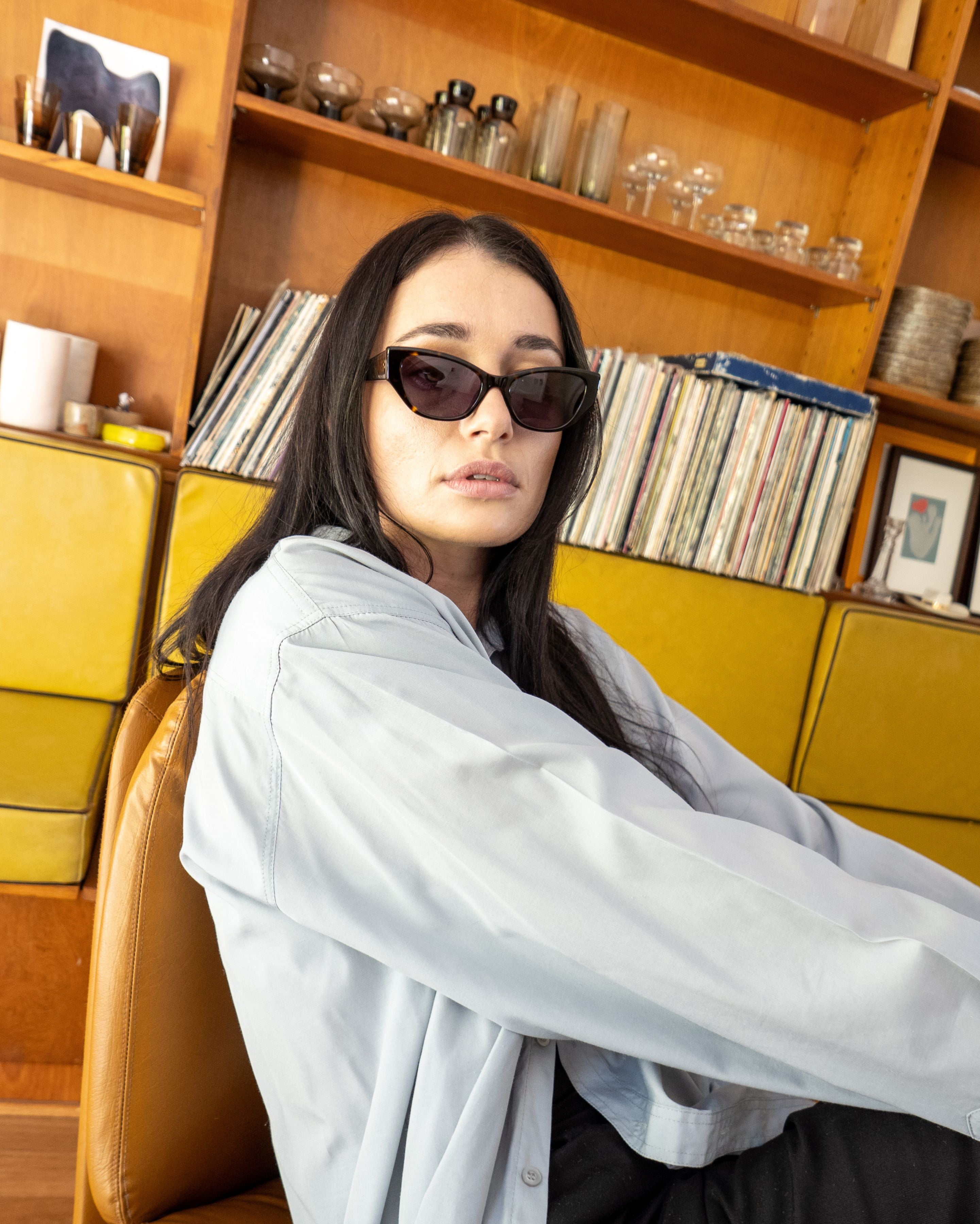 Reprise Sunglasses | Dark Tortoise Polished / Green | Epokhe Eyewear