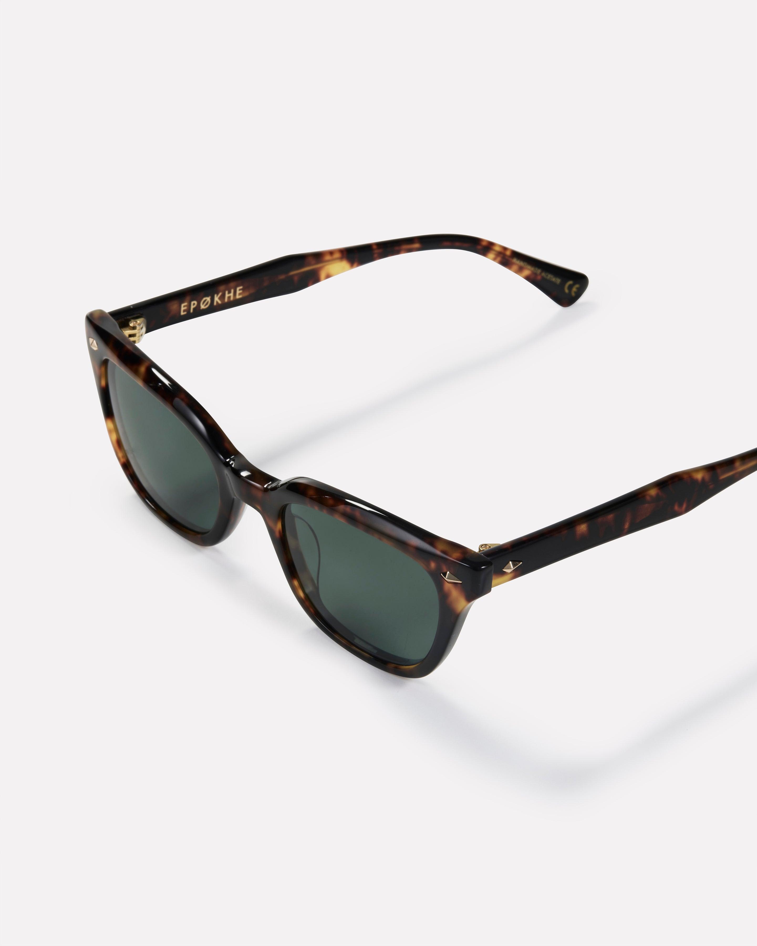 Ceremony - Tortoise Polished / Green Polarised - EPOKHE EYEWEAR Sunglasses #