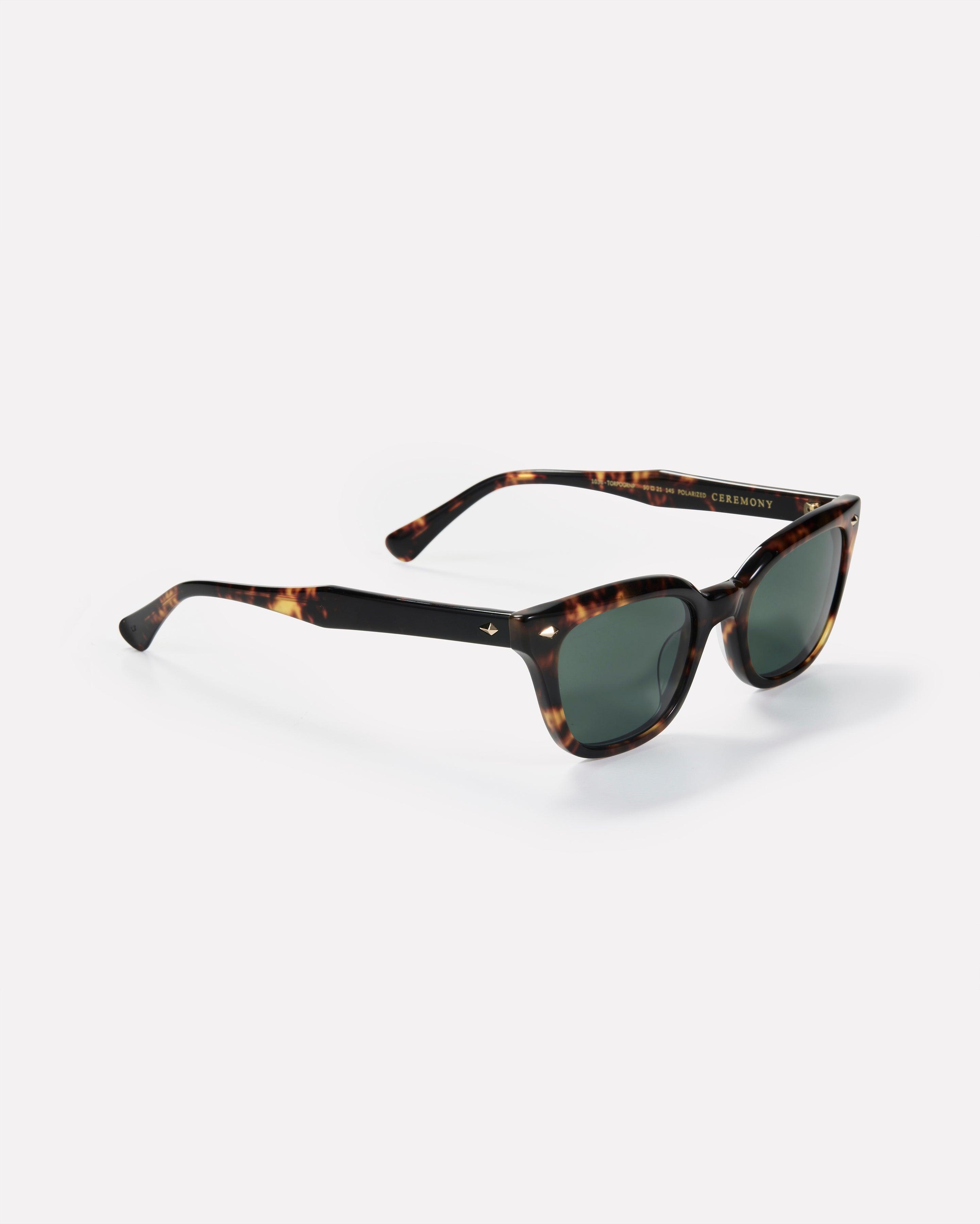 Ceremony - Tortoise Polished / Green Polarised - EPOKHE EYEWEAR Sunglasses #