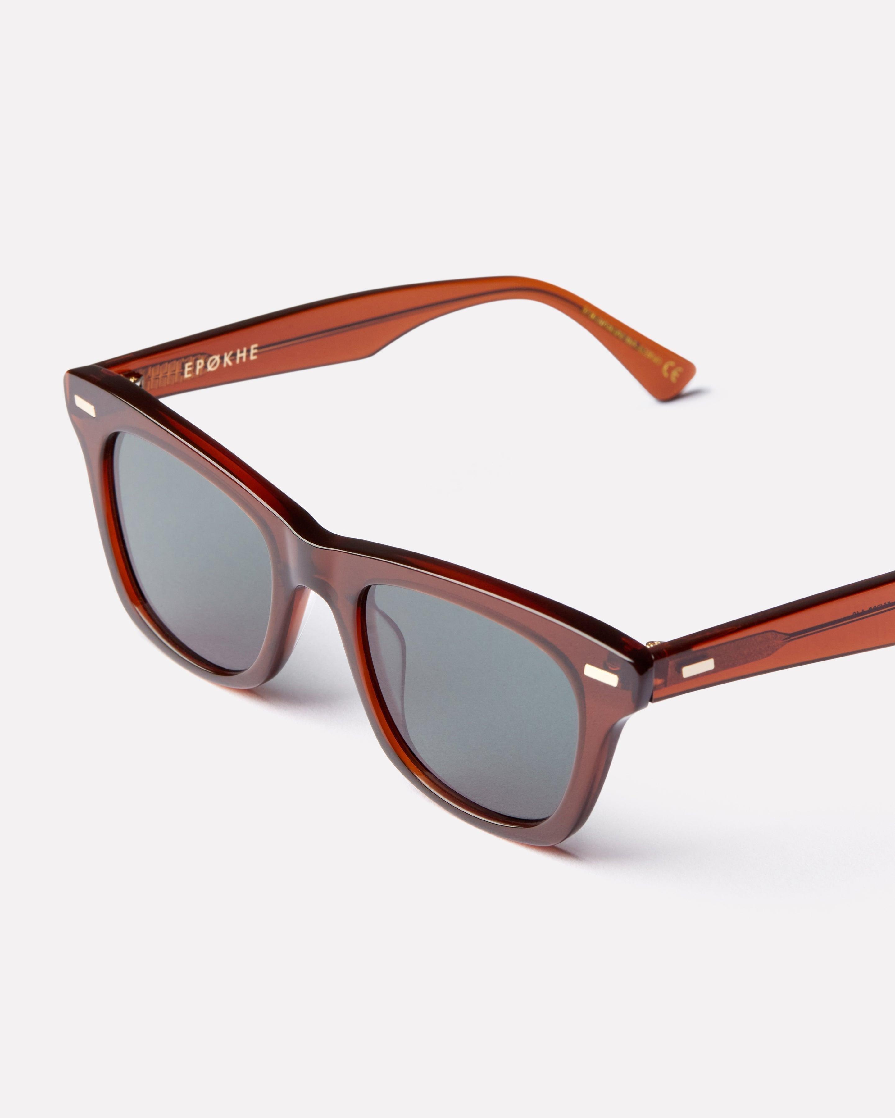 SZEX - Tobacco Polished / Green - EPOKHE EYEWEAR Sunglasses #